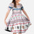 Czech Republic Christmas Family Matching Short Sleeve Bodycon Dress and Hawaiian Shirt with Folk Embroidery Design, National Coat of Arms, and Festive Motif - Wonder Print Shop