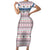 Czech Republic Christmas Family Matching Short Sleeve Bodycon Dress and Hawaiian Shirt with Folk Embroidery Design, National Coat of Arms, and Festive Motif - Wonder Print Shop