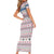 Czech Republic Christmas Family Matching Short Sleeve Bodycon Dress and Hawaiian Shirt with Folk Embroidery Design, National Coat of Arms, and Festive Motif - Wonder Print Shop