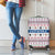 Czech Republic Christmas Luggage Cover with Folk Embroidery Design, National Coat of Arms, and Festive Motif - Wonder Print Shop