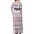 Czech Republic Christmas Off Shoulder Maxi Dress with Folk Embroidery Design, National Coat of Arms, and Festive Motif - Wonder Print Shop