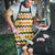 Chad Christmas Apron with Yellow-Blue Geometric Design, National Coat of Arms, and Festive Motif - Wonder Print Shop