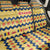 Chad Christmas Back Car Seat Cover with Yellow-Blue Geometric Design, National Coat of Arms, and Festive Motif - Wonder Print Shop