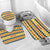 Chad Christmas Bathroom Set with Yellow-Blue Geometric Design, National Coat of Arms, and Festive Motif - Wonder Print Shop