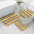 Chad Christmas Bathroom Set with Yellow-Blue Geometric Design, National Coat of Arms, and Festive Motif - Wonder Print Shop