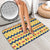 Chad Christmas Bathroom Set with Yellow-Blue Geometric Design, National Coat of Arms, and Festive Motif - Wonder Print Shop