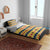 Chad Christmas Bedding Set with Yellow-Blue Geometric Design, National Coat of Arms, and Festive Motif - Wonder Print Shop