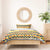 Chad Christmas Bedding Set with Yellow-Blue Geometric Design, National Coat of Arms, and Festive Motif - Wonder Print Shop