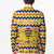 Chad Christmas Blazer with Yellow-Blue Geometric Design, National Coat of Arms, and Festive Motif - Wonder Print Shop