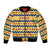 Chad Christmas Bomber Jacket with Yellow-Blue Geometric Design, National Coat of Arms, and Festive Motif - Wonder Print Shop