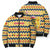 Chad Christmas Bomber Puffer Jacket with Yellow-Blue Geometric Design, National Coat of Arms, and Festive Motif - Wonder Print Shop