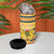Chad Christmas 4 in 1 Can Cooler Tumbler with Yellow-Blue Geometric Design, National Coat of Arms, and Festive Motif - Wonder Print Shop