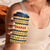 Chad Christmas 4 in 1 Can Cooler Tumbler with Yellow-Blue Geometric Design, National Coat of Arms, and Festive Motif - Wonder Print Shop