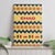 Chad Christmas Canvas Wall Art with Yellow-Blue Geometric Design, National Coat of Arms, and Festive Motif - Wonder Print Shop