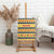 Chad Christmas Canvas Wall Art with Yellow-Blue Geometric Design, National Coat of Arms, and Festive Motif - Wonder Print Shop