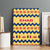 Chad Christmas Canvas Wall Art with Yellow-Blue Geometric Design, National Coat of Arms, and Festive Motif - Wonder Print Shop