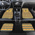 Chad Christmas Car Mats with Yellow-Blue Geometric Design, National Coat of Arms, and Festive Motif - Wonder Print Shop