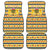Chad Christmas Car Mats with Yellow-Blue Geometric Design, National Coat of Arms, and Festive Motif - Wonder Print Shop