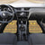 Chad Christmas Car Mats with Yellow-Blue Geometric Design, National Coat of Arms, and Festive Motif - Wonder Print Shop