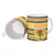 Chad Christmas Ceramic Mug with Yellow-Blue Geometric Design, National Coat of Arms, and Festive Motif - Wonder Print Shop
