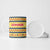 Chad Christmas Ceramic Mug with Yellow-Blue Geometric Design, National Coat of Arms, and Festive Motif - Wonder Print Shop