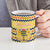 Chad Christmas Ceramic Mug with Yellow-Blue Geometric Design, National Coat of Arms, and Festive Motif - Wonder Print Shop