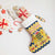 Chad Christmas Stocking with Yellow-Blue Geometric Design, National Coat of Arms, and Festive Motif - Wonder Print Shop