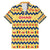 Chad Christmas Family Matching Mermaid Dress and Hawaiian Shirt with Yellow-Blue Geometric Design, National Coat of Arms, and Festive Motif - Wonder Print Shop