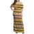 Chad Christmas Family Matching Off Shoulder Maxi Dress and Hawaiian Shirt with Yellow-Blue Geometric Design, National Coat of Arms, and Festive Motif - Wonder Print Shop