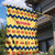 Chad Christmas Garden Flag with Yellow-Blue Geometric Design, National Coat of Arms, and Festive Motif - Wonder Print Shop