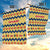 Chad Christmas Garden Flag with Yellow-Blue Geometric Design, National Coat of Arms, and Festive Motif - Wonder Print Shop