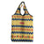 Chad Christmas Grocery Bag with Yellow-Blue Geometric Design, National Coat of Arms, and Festive Motif - Wonder Print Shop