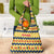 Chad Christmas Grocery Bag with Yellow-Blue Geometric Design, National Coat of Arms, and Festive Motif - Wonder Print Shop