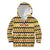 Chad Christmas Kid Hoodie with Yellow-Blue Geometric Design, National Coat of Arms, and Festive Motif - Wonder Print Shop