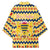 Chad Christmas Kimono with Yellow-Blue Geometric Design, National Coat of Arms, and Festive Motif - Wonder Print Shop