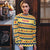 Chad Christmas Ugly Christmas Sweater with Yellow-Blue Geometric Design, National Coat of Arms, and Festive Motif - Wonder Print Shop