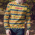 Chad Christmas Ugly Christmas Sweater with Yellow-Blue Geometric Design, National Coat of Arms, and Festive Motif - Wonder Print Shop