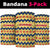 Chad Christmas Neck Gaiter with Yellow-Blue Geometric Design, National Coat of Arms, and Festive Motif - Wonder Print Shop