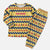 Chad Christmas Pajama Set with Yellow-Blue Geometric Design, National Coat of Arms, and Festive Motif - Wonder Print Shop