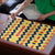 Chad Christmas Puzzle with Yellow-Blue Geometric Design, National Coat of Arms, and Festive Motif - Wonder Print Shop