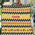 Chad Christmas Quilt with Yellow-Blue Geometric Design, National Coat of Arms, and Festive Motif - Wonder Print Shop