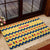 Chad Christmas Rubber Doormat with Yellow-Blue Geometric Design, National Coat of Arms, and Festive Motif - Wonder Print Shop