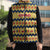 Chad Christmas Sleeveless Puffer Jacket with Yellow-Blue Geometric Design, National Coat of Arms, and Festive Motif - Wonder Print Shop