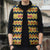 Chad Christmas Sleeveless Puffer Jacket with Yellow-Blue Geometric Design, National Coat of Arms, and Festive Motif - Wonder Print Shop