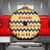 Chad Christmas Spare Tire Cover with Yellow-Blue Geometric Design, National Coat of Arms, and Festive Motif - Wonder Print Shop