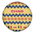 Chad Christmas Spare Tire Cover with Yellow-Blue Geometric Design, National Coat of Arms, and Festive Motif - Wonder Print Shop
