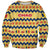 Chad Christmas Sweatshirt with Yellow-Blue Geometric Design, National Coat of Arms, and Festive Motif - Wonder Print Shop