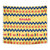 Chad Christmas Tapestry with Yellow-Blue Geometric Design, National Coat of Arms, and Festive Motif - Wonder Print Shop