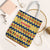 Chad Christmas Tote Bag with Yellow-Blue Geometric Design, National Coat of Arms, and Festive Motif - Wonder Print Shop