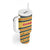 Chad Christmas Tumbler With Handle with Yellow-Blue Geometric Design, National Coat of Arms, and Festive Motif - Wonder Print Shop